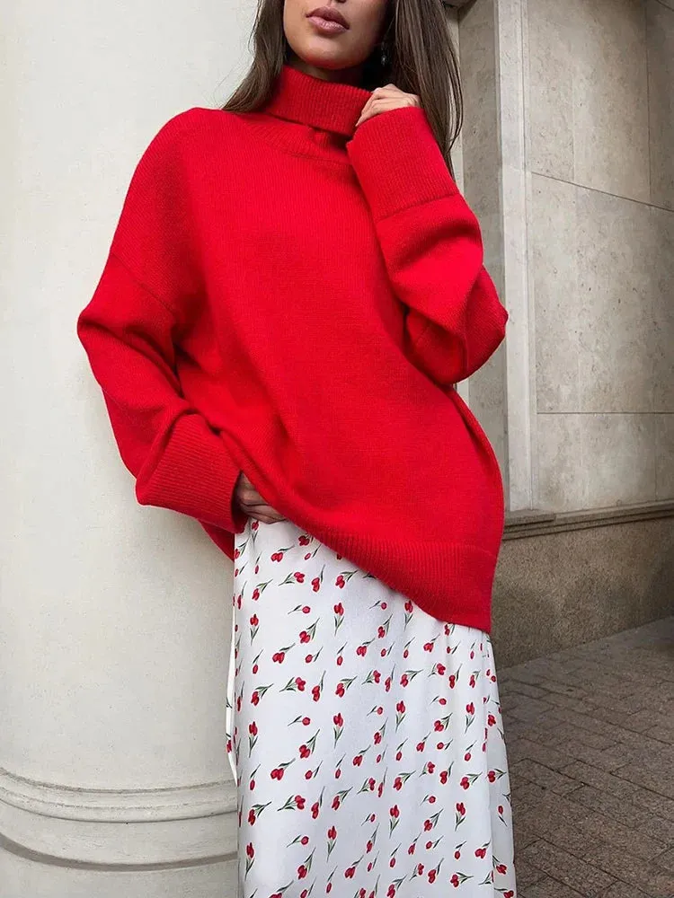 Cherry A-shaped Fish Tail Patchwork Skirt