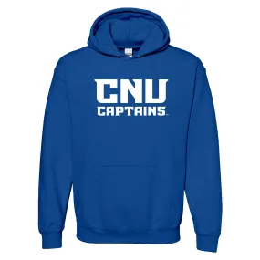 Christopher Newport University Captains Basic Block Hoodie - Royal