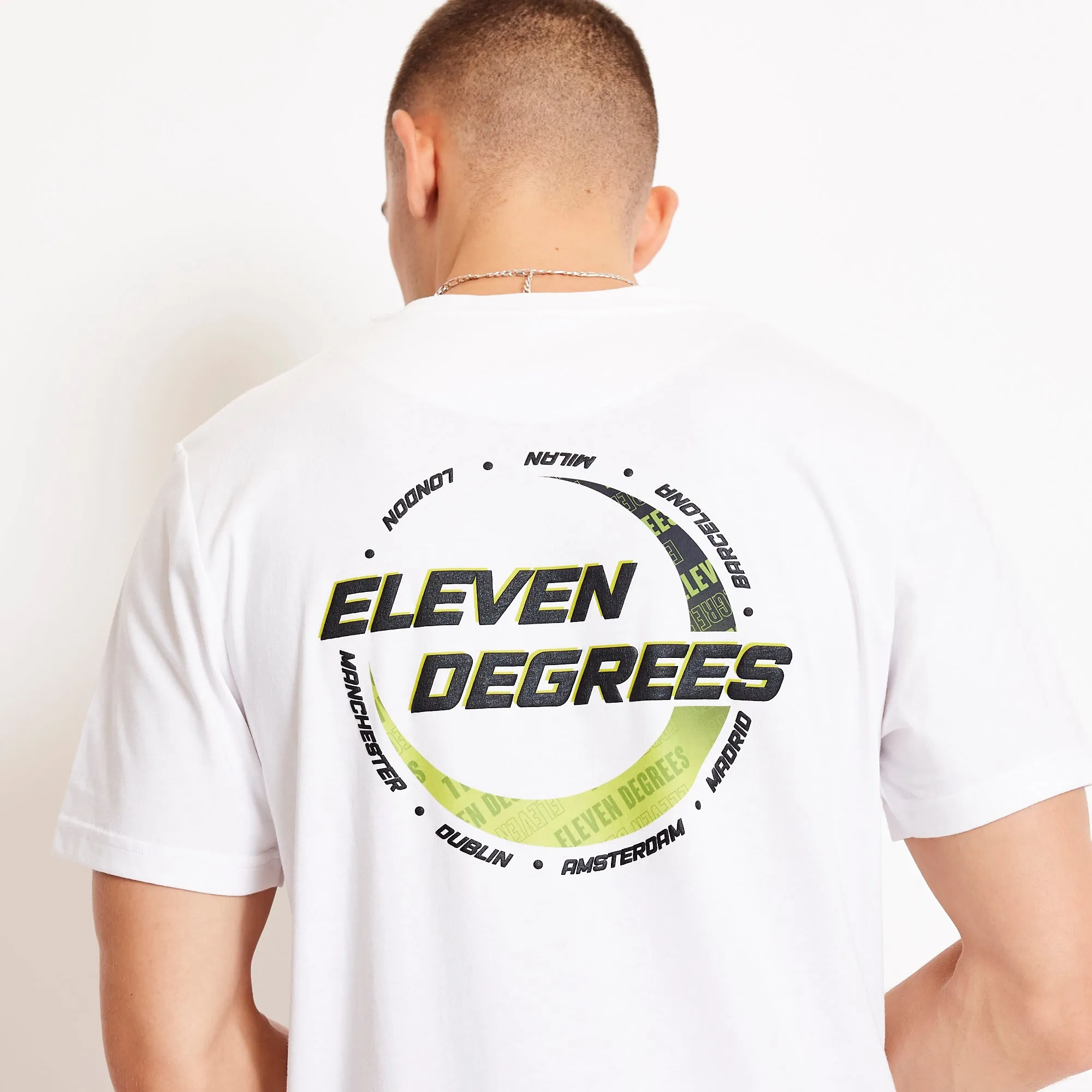 City Circle Graphic T-Shirt - White / Limeade