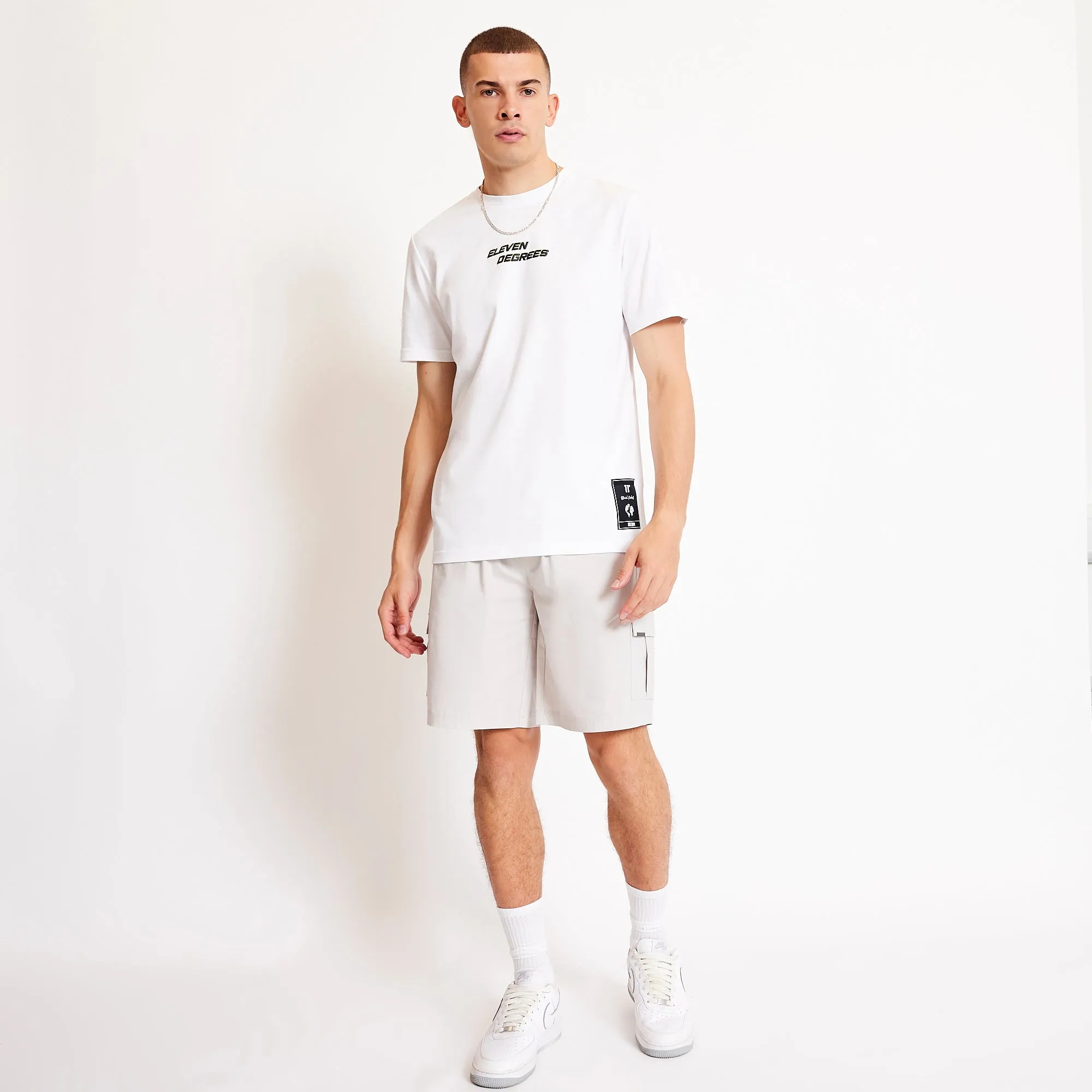 City Circle Graphic T-Shirt - White / Limeade