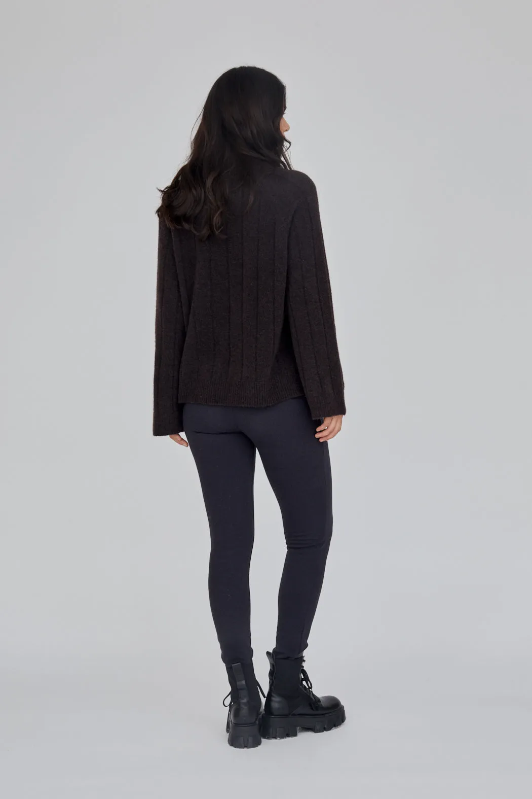 Claudine High Neck - Chocolate Plum