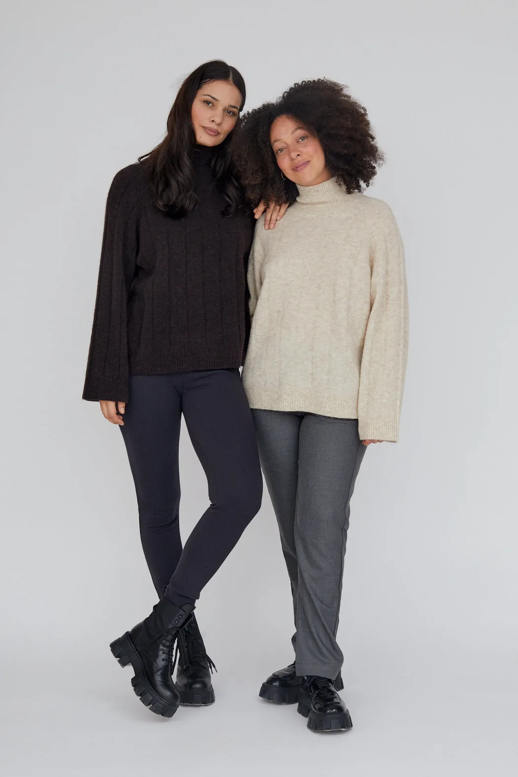 Claudine High Neck - Chocolate Plum