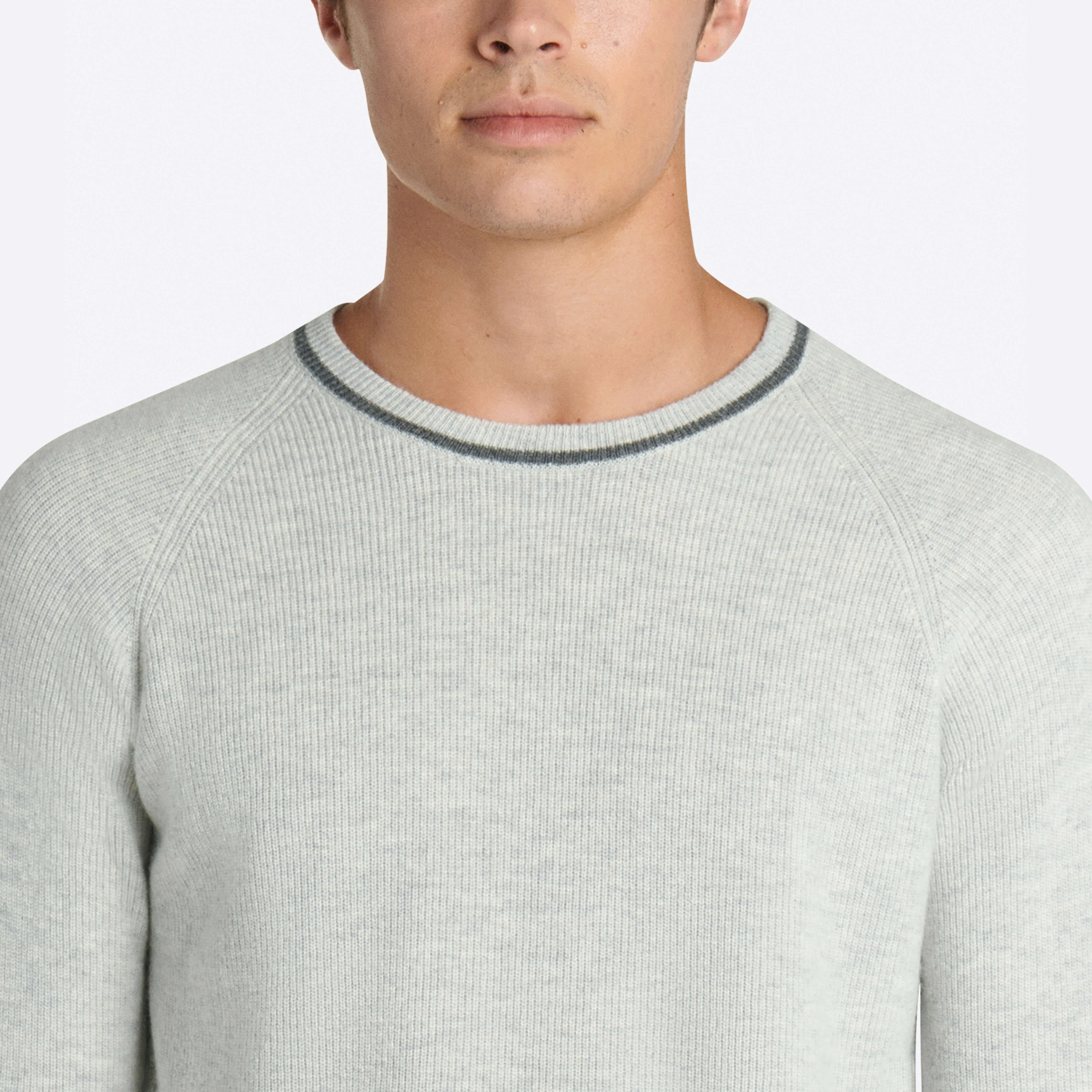Color Block Crew Neck Sweater