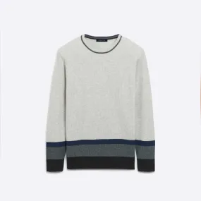 Color Block Crew Neck Sweater