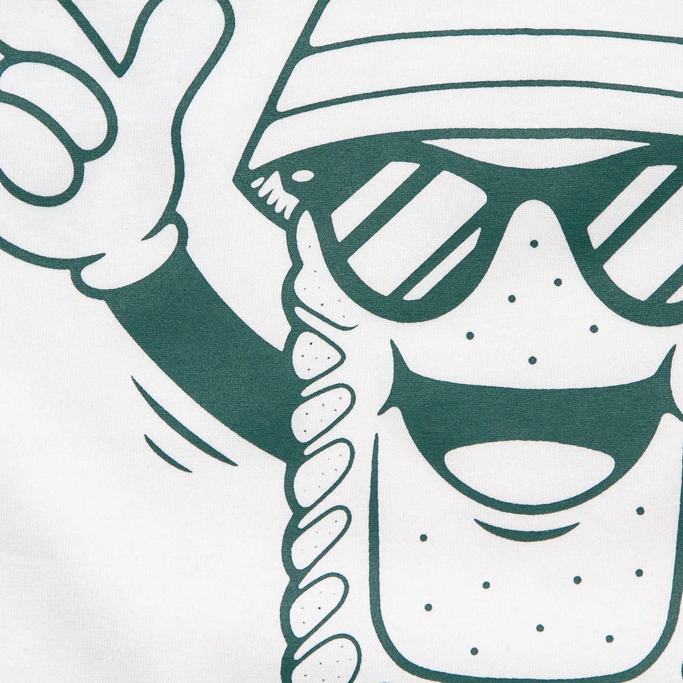 Discoff Biscuit Back Print - Oversized Tshirt - White