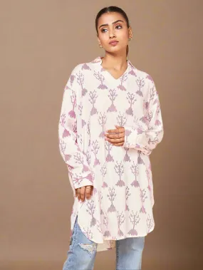 Echoes of Bliss Abstract Geometric Printed Shirt