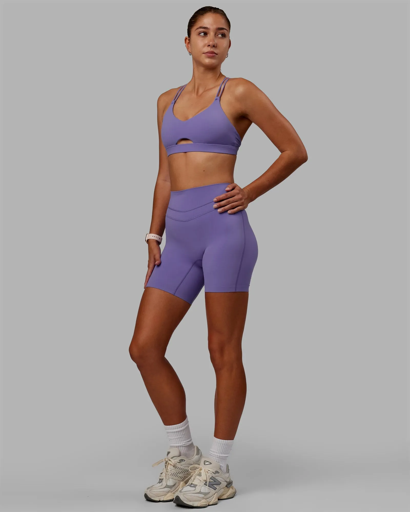 Enhance Mid-Length Shorts - Dahlia Purple