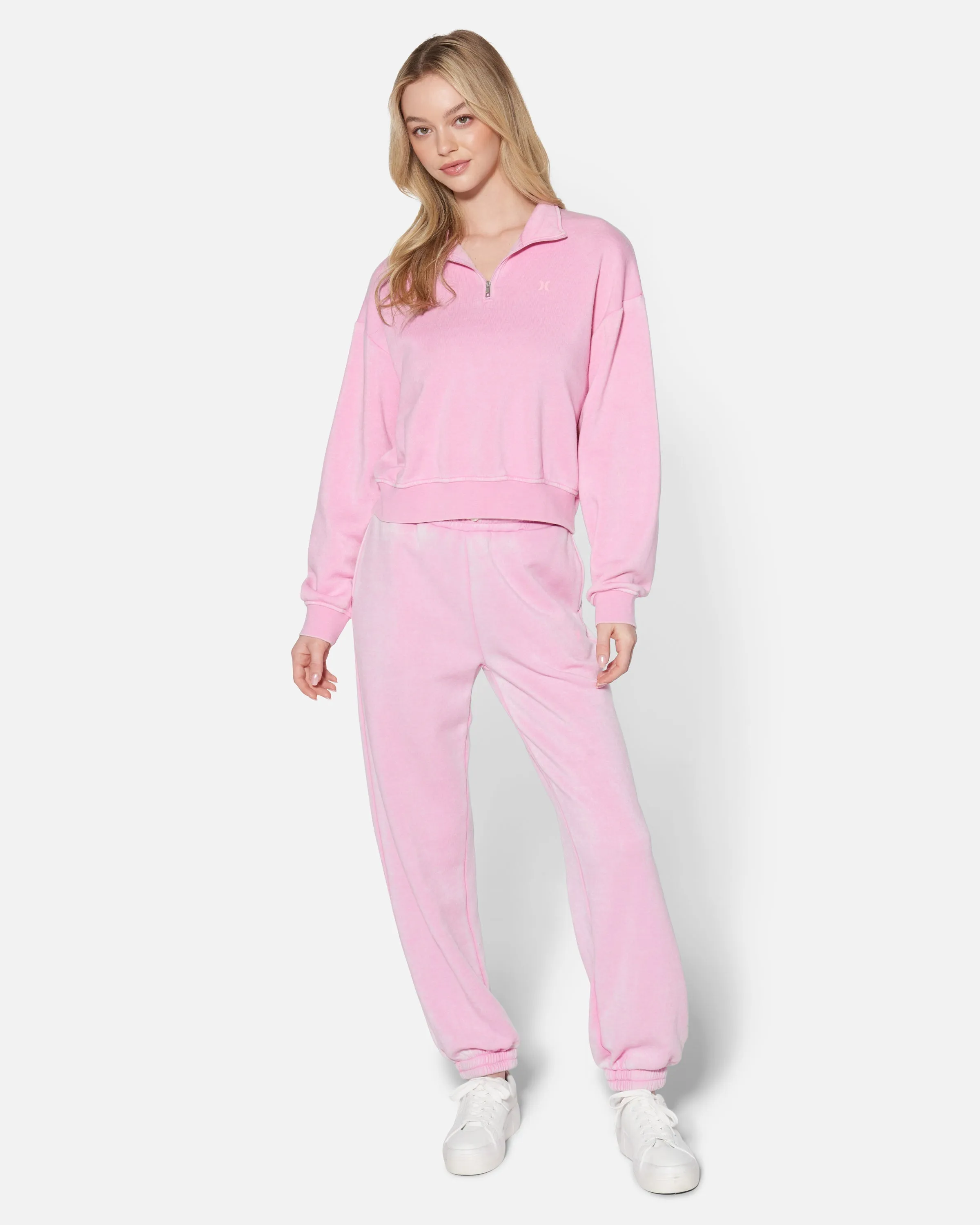 Essential Burnout Fleece Half Zip Sweatshirt
