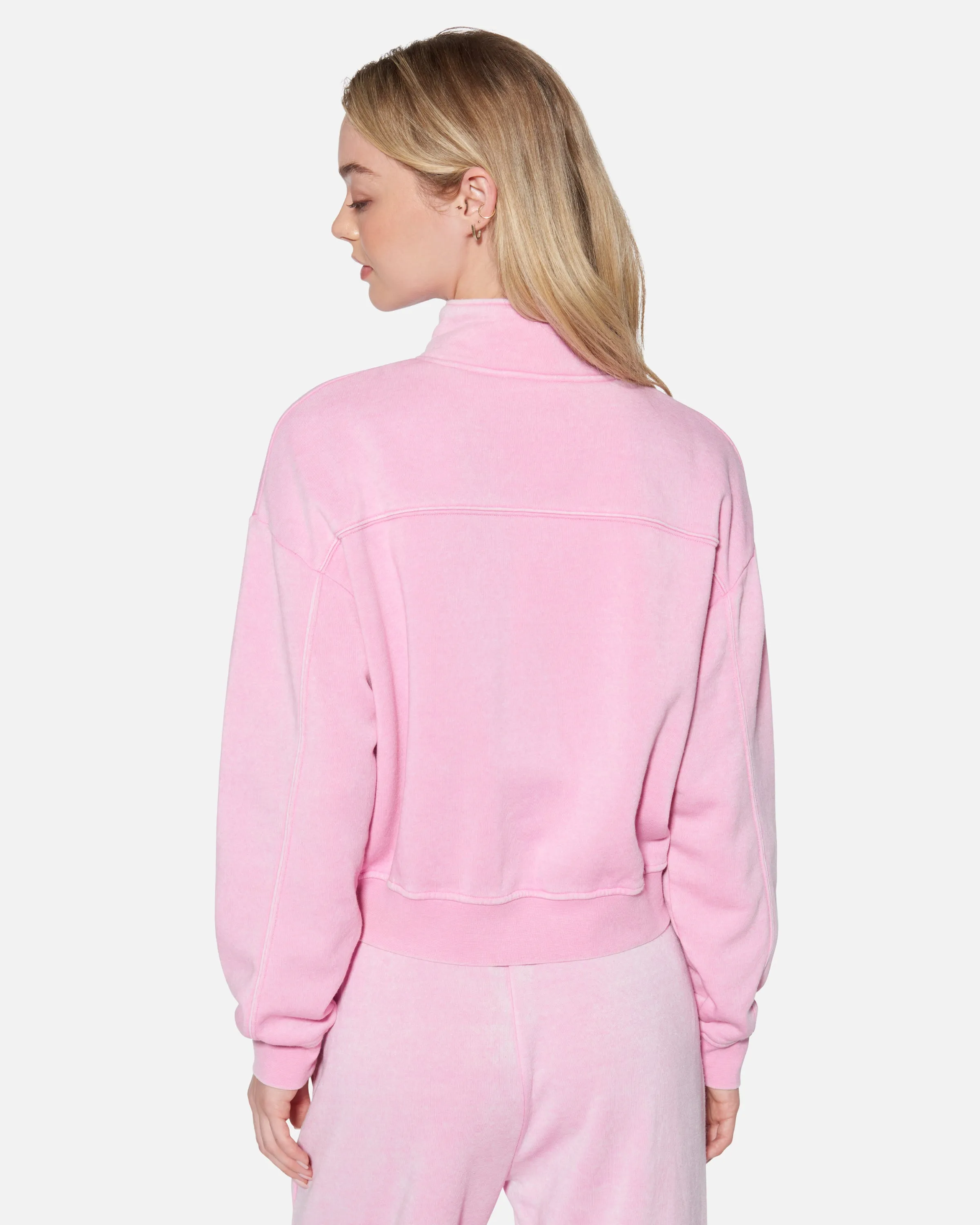 Essential Burnout Fleece Half Zip Sweatshirt