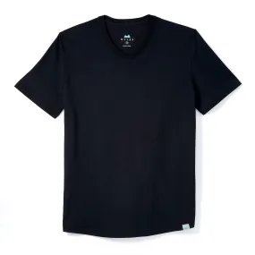 Everyday Tee with V-Neck in Black