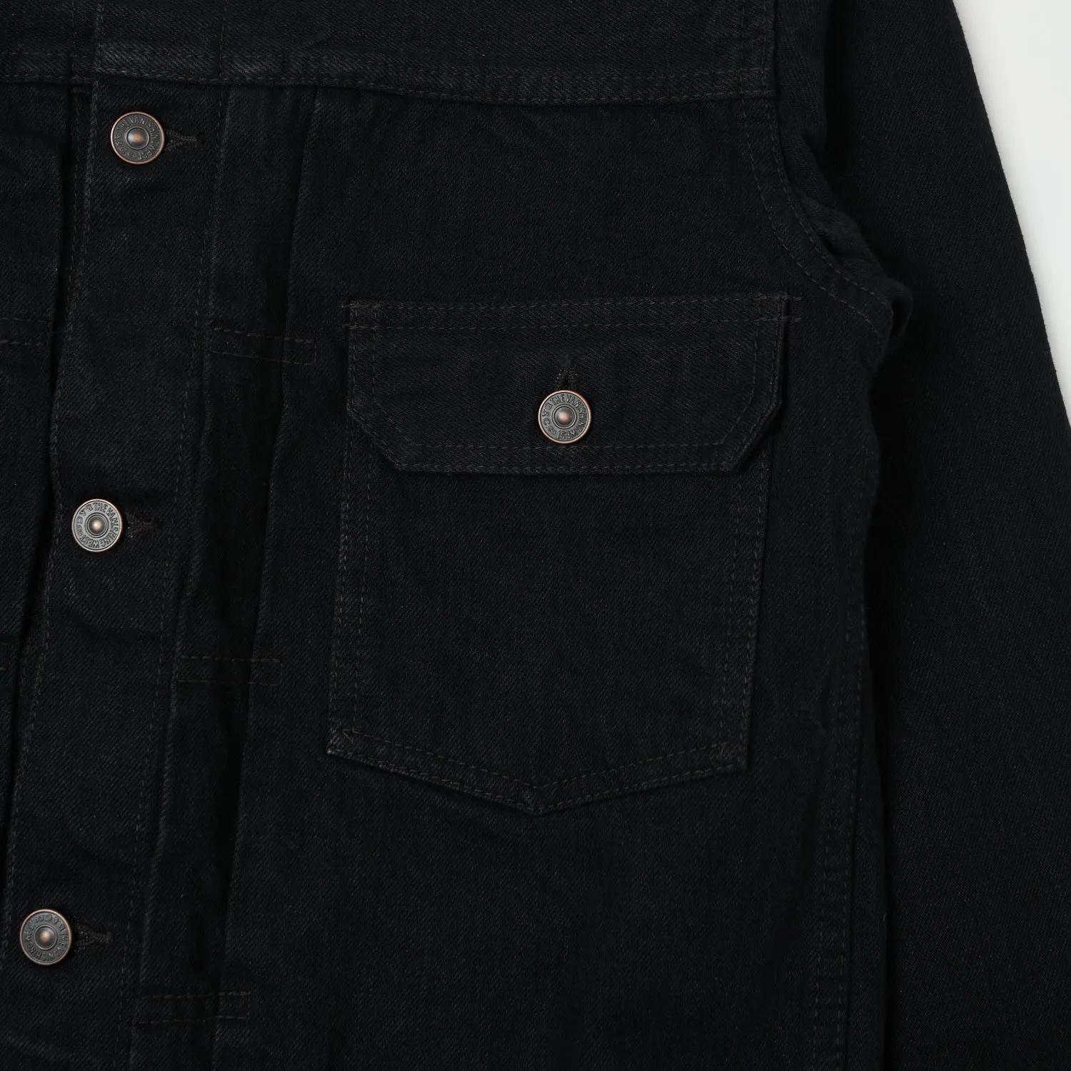 Freewheelers 507RB 'The Vanishing West' 14oz Type II Denim Jacket - Rude Black