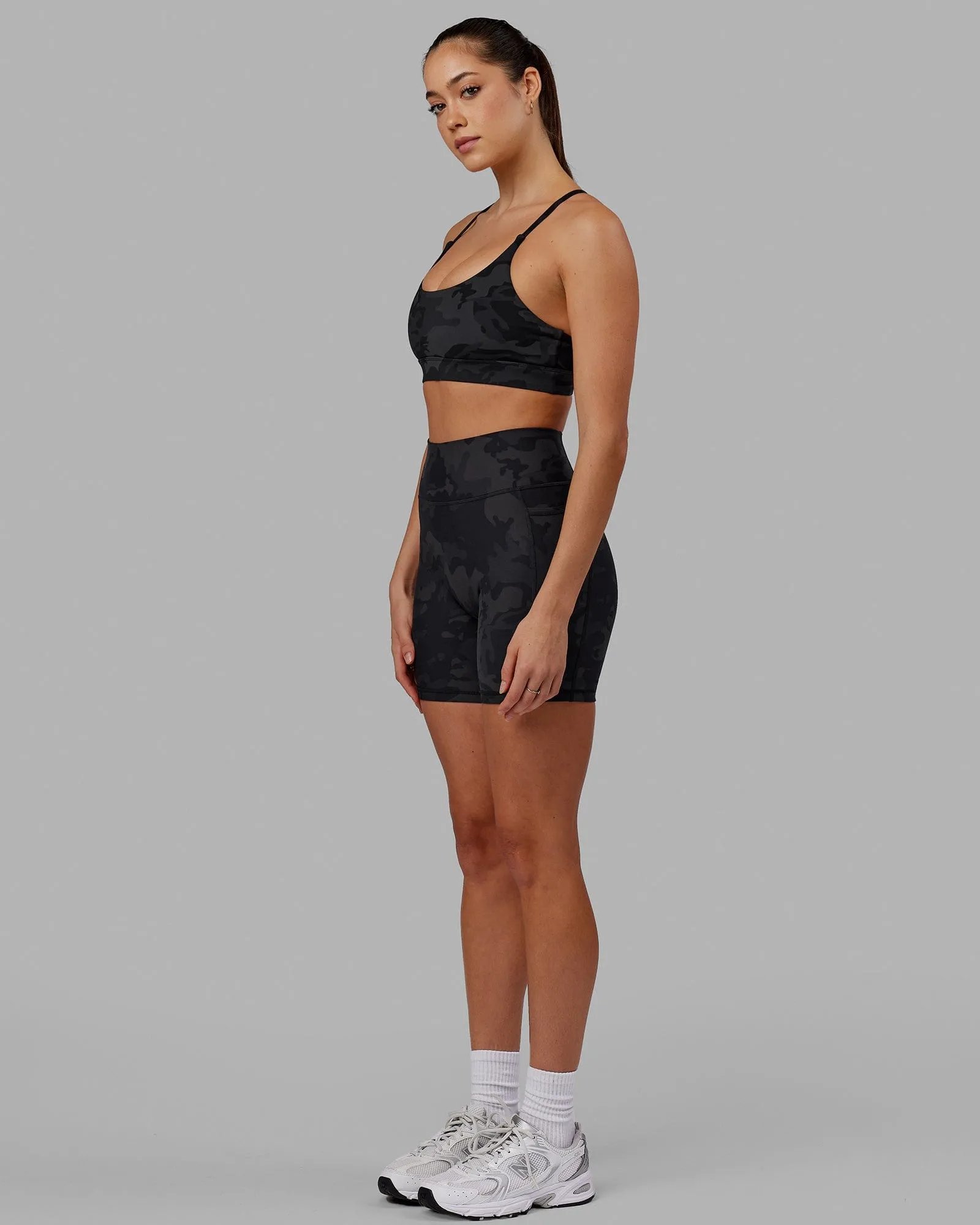 Fusion Mid-Length Shorts - Black Camo