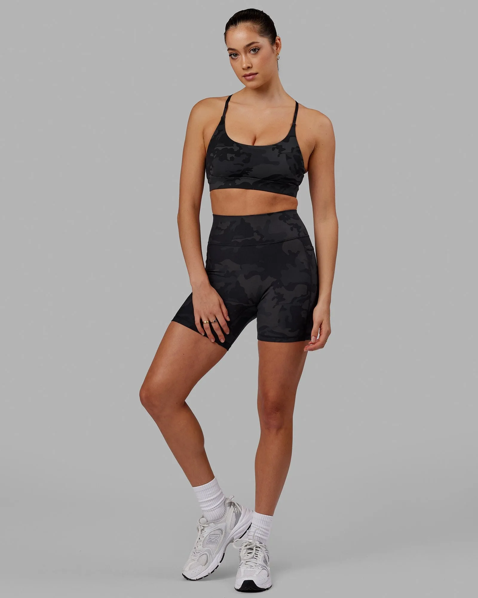 Fusion Mid-Length Shorts - Black Camo