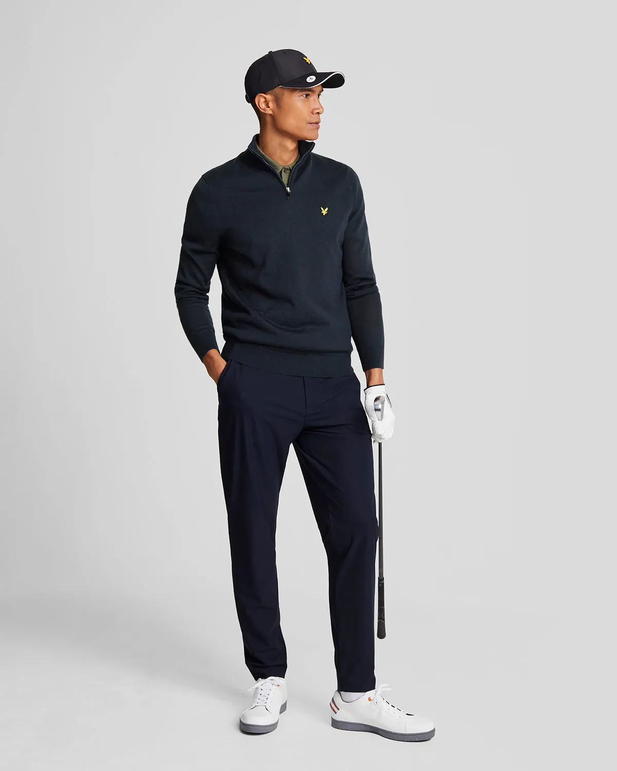 Golf 1/4 Zip Merino Jumper