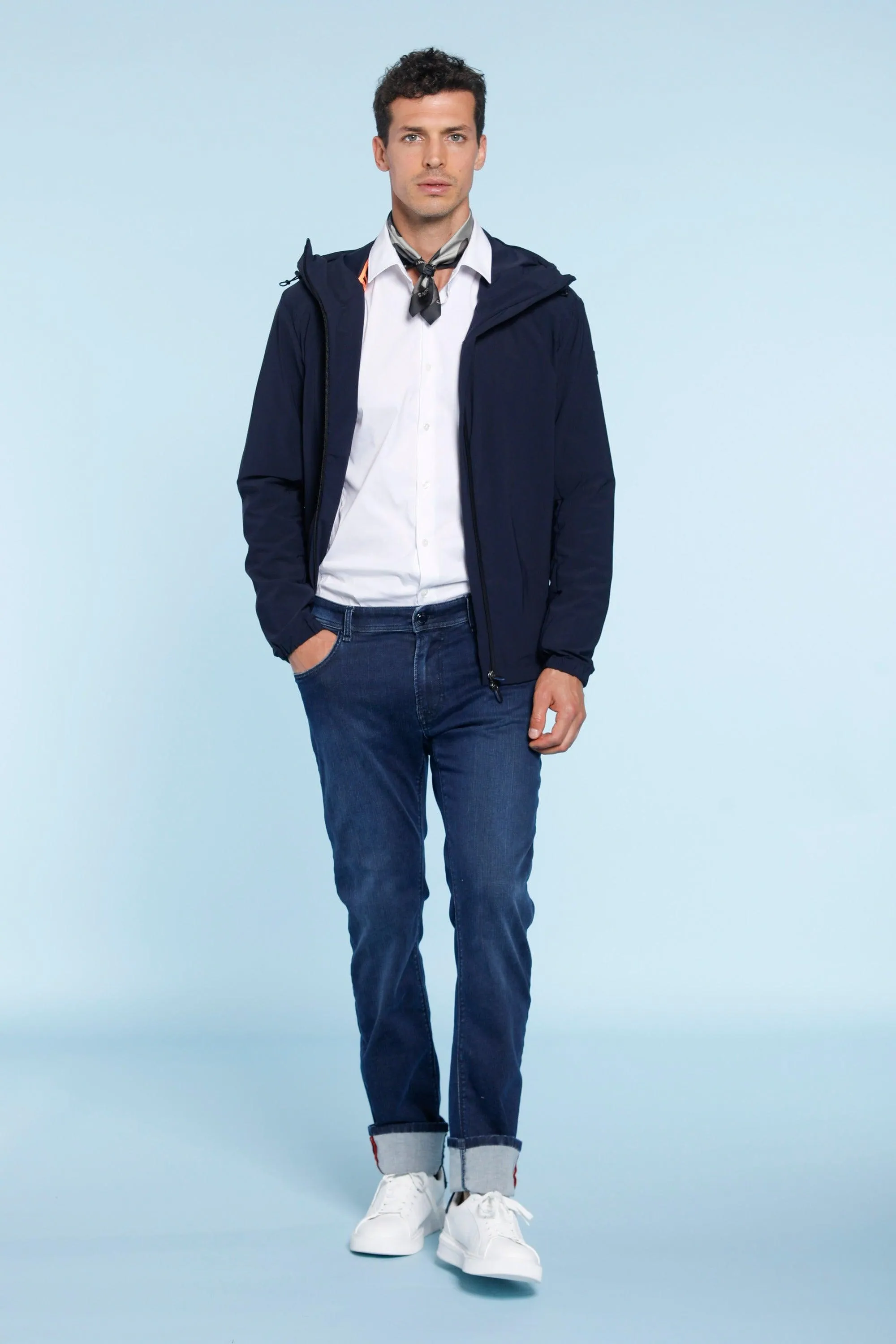 Harris Action Stretch 5 Tasche pantalone uomo denim blu slim fit