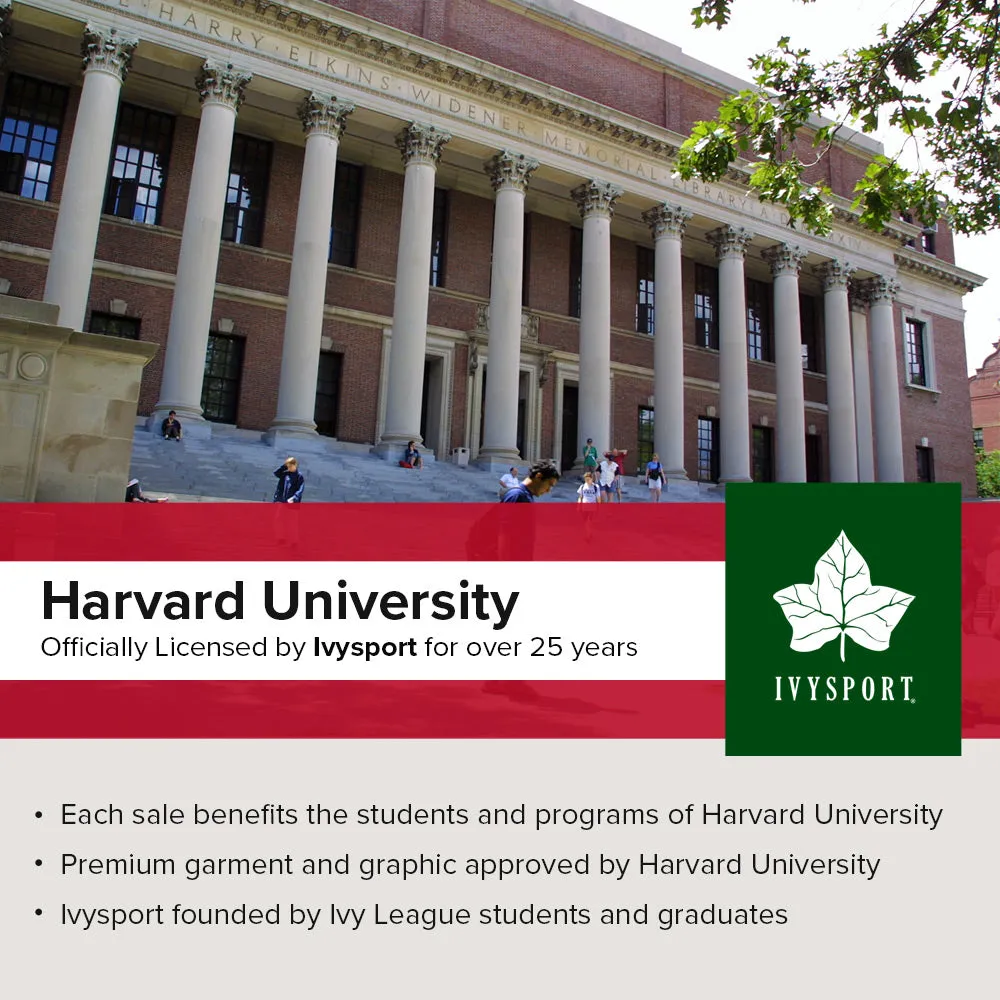 Harvard University Essential Hooded Sweatshirt (Heather Grey)
