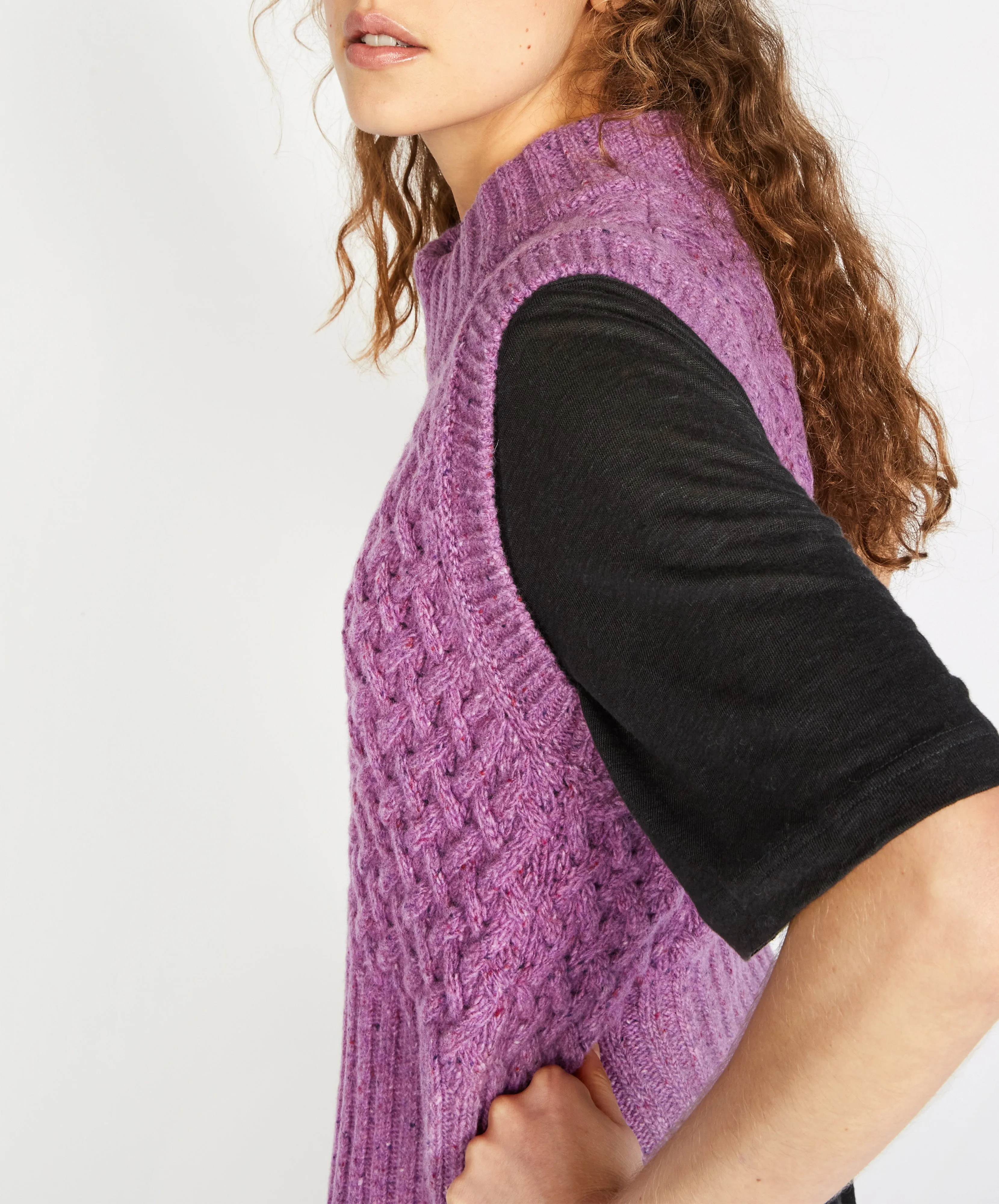 Irish - Farmleigh Diamond Vest - Orchid