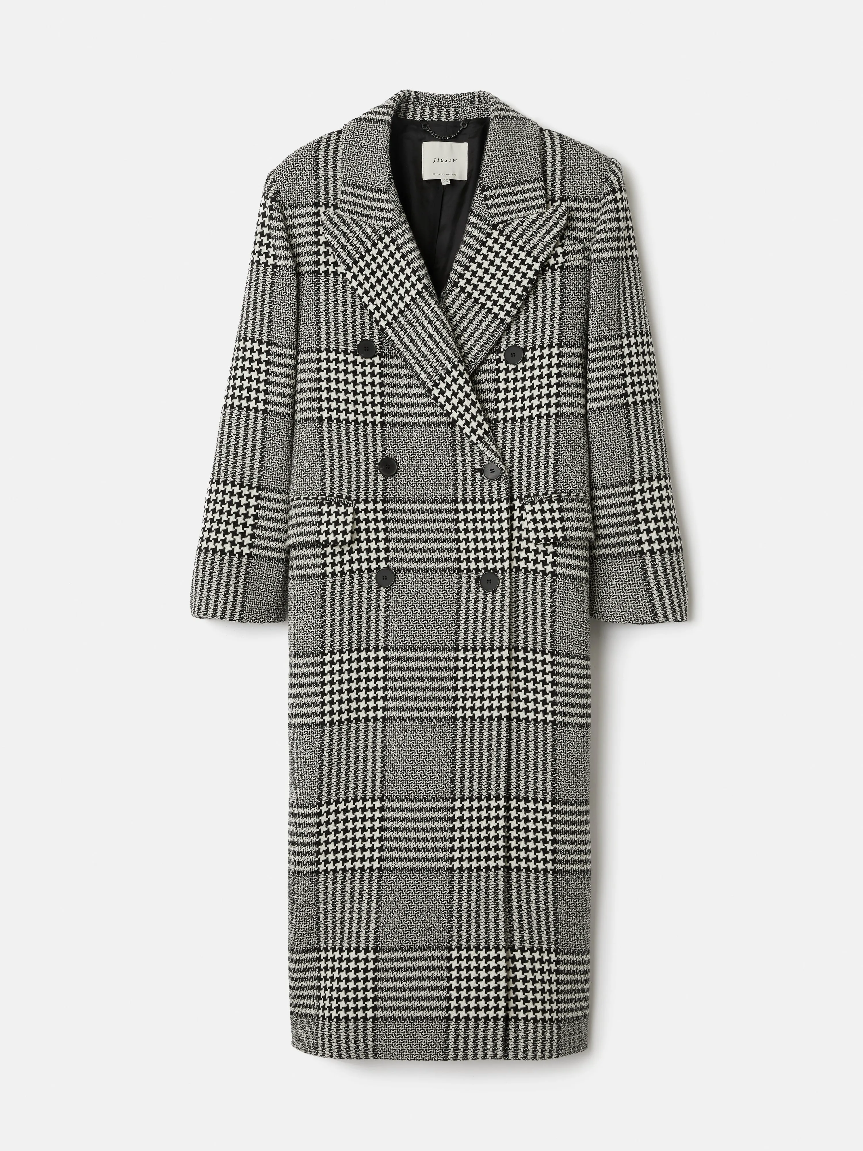 Italian Wool Belted Overcoat | Monochrome
