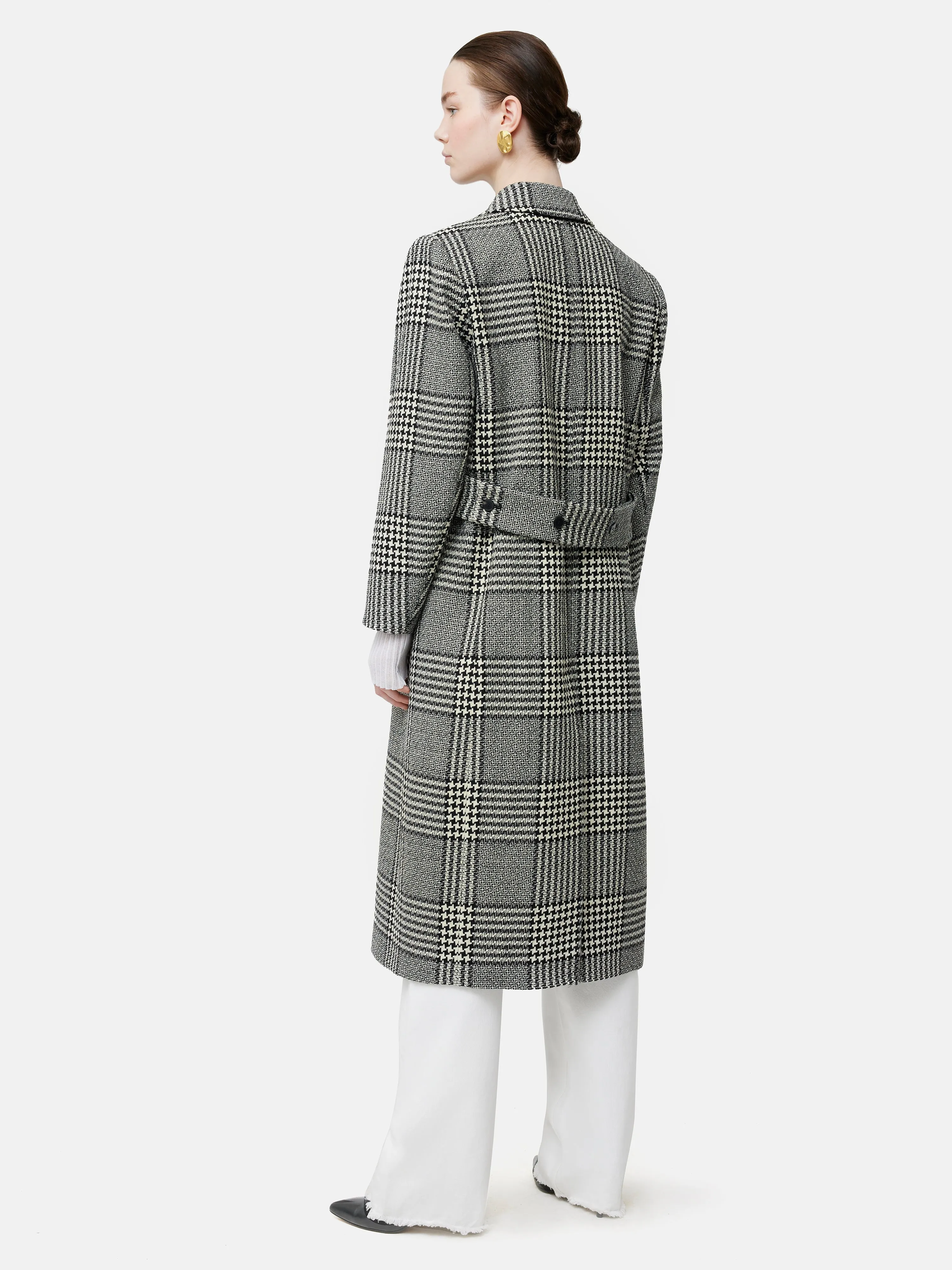 Italian Wool Belted Overcoat | Monochrome