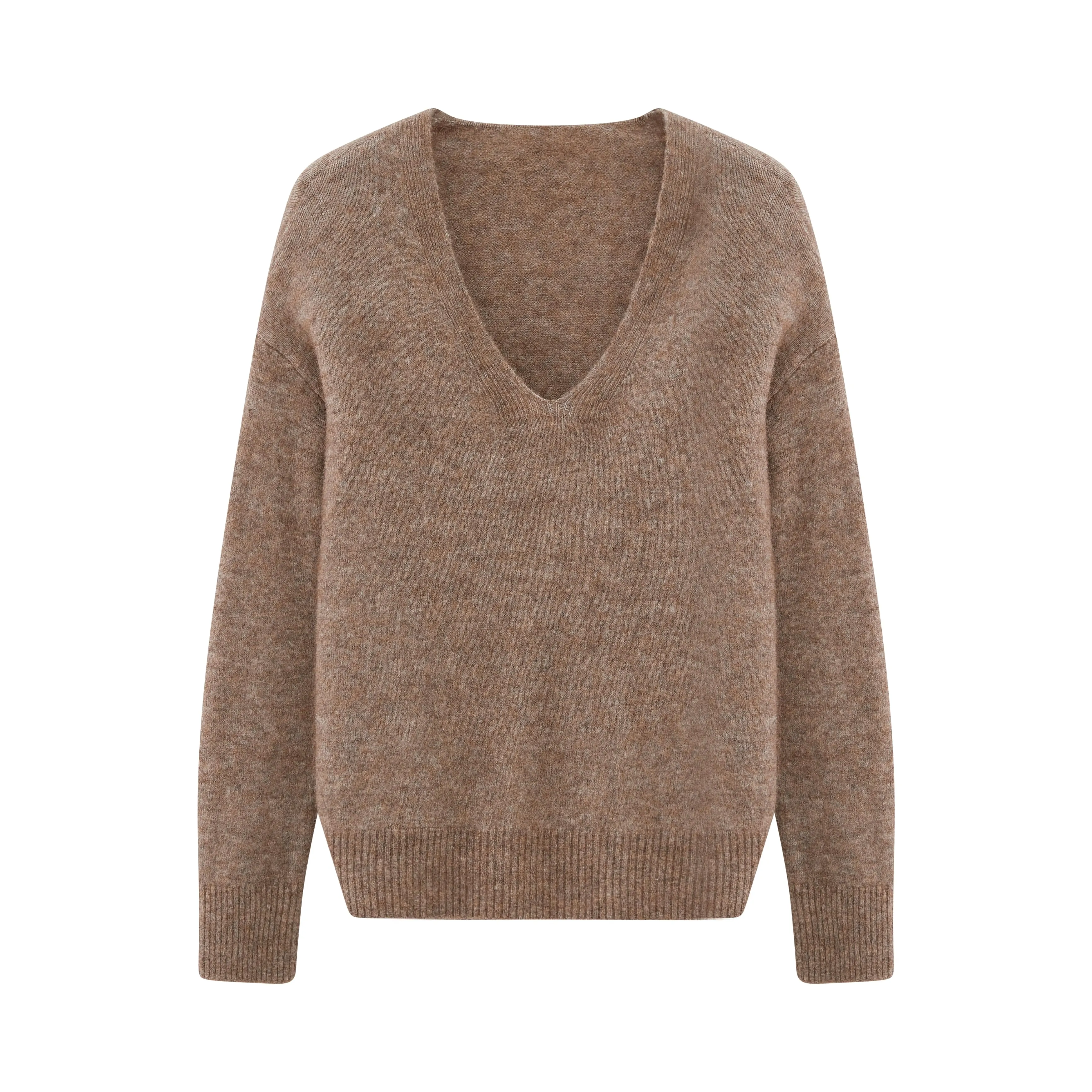 Knitted V-Neck Sweater