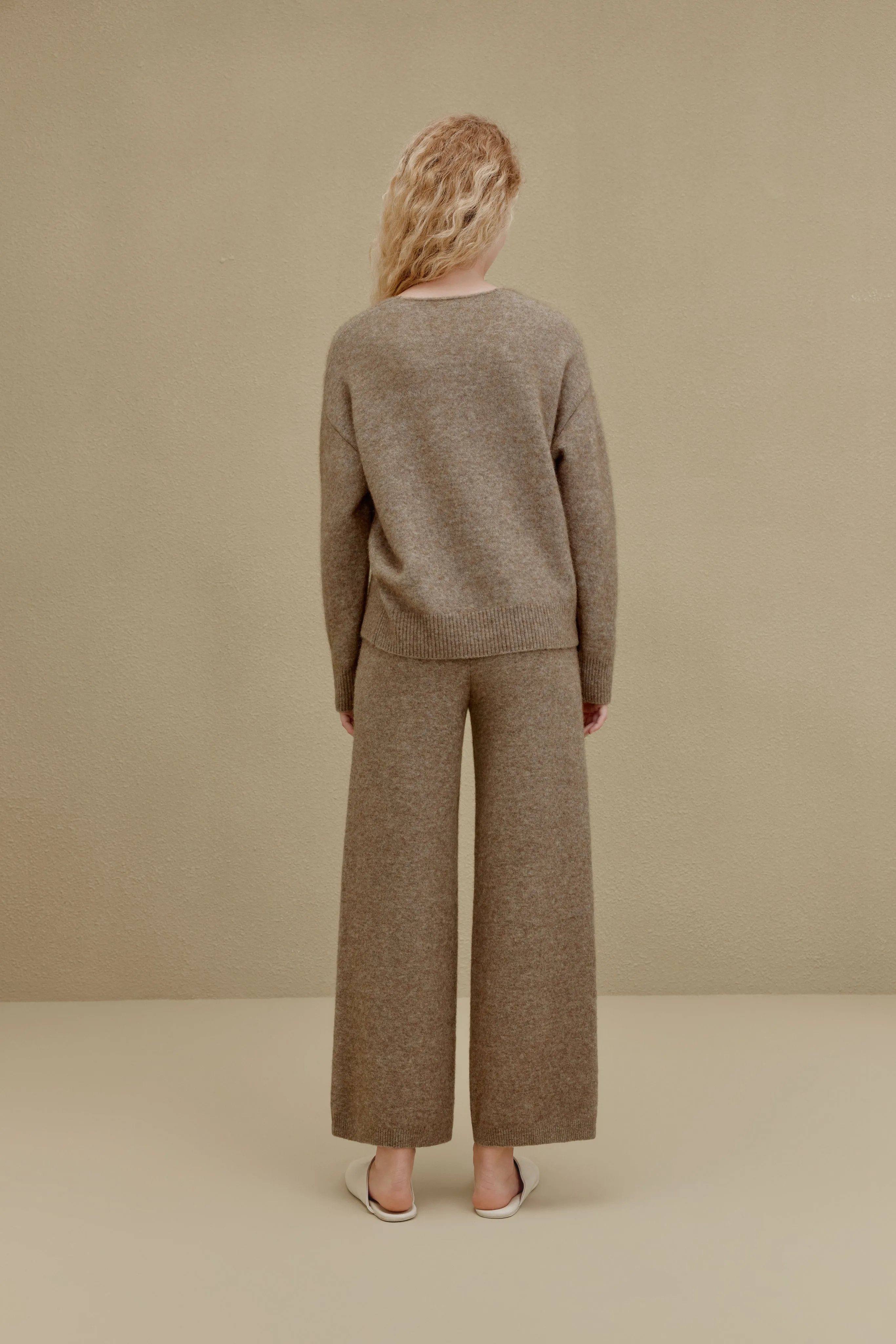 Knitted V-Neck Sweater