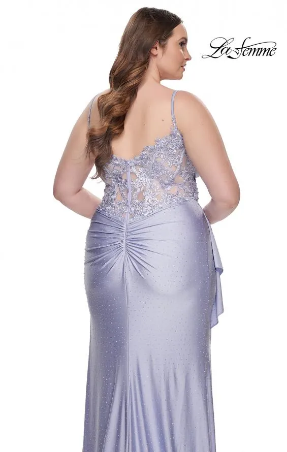 La Femme 31309 Laceback Hot Stone Slit