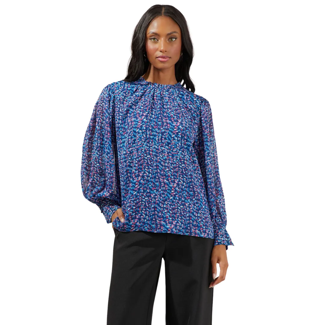 Lander Floral Balloon Sleeve Blouse
