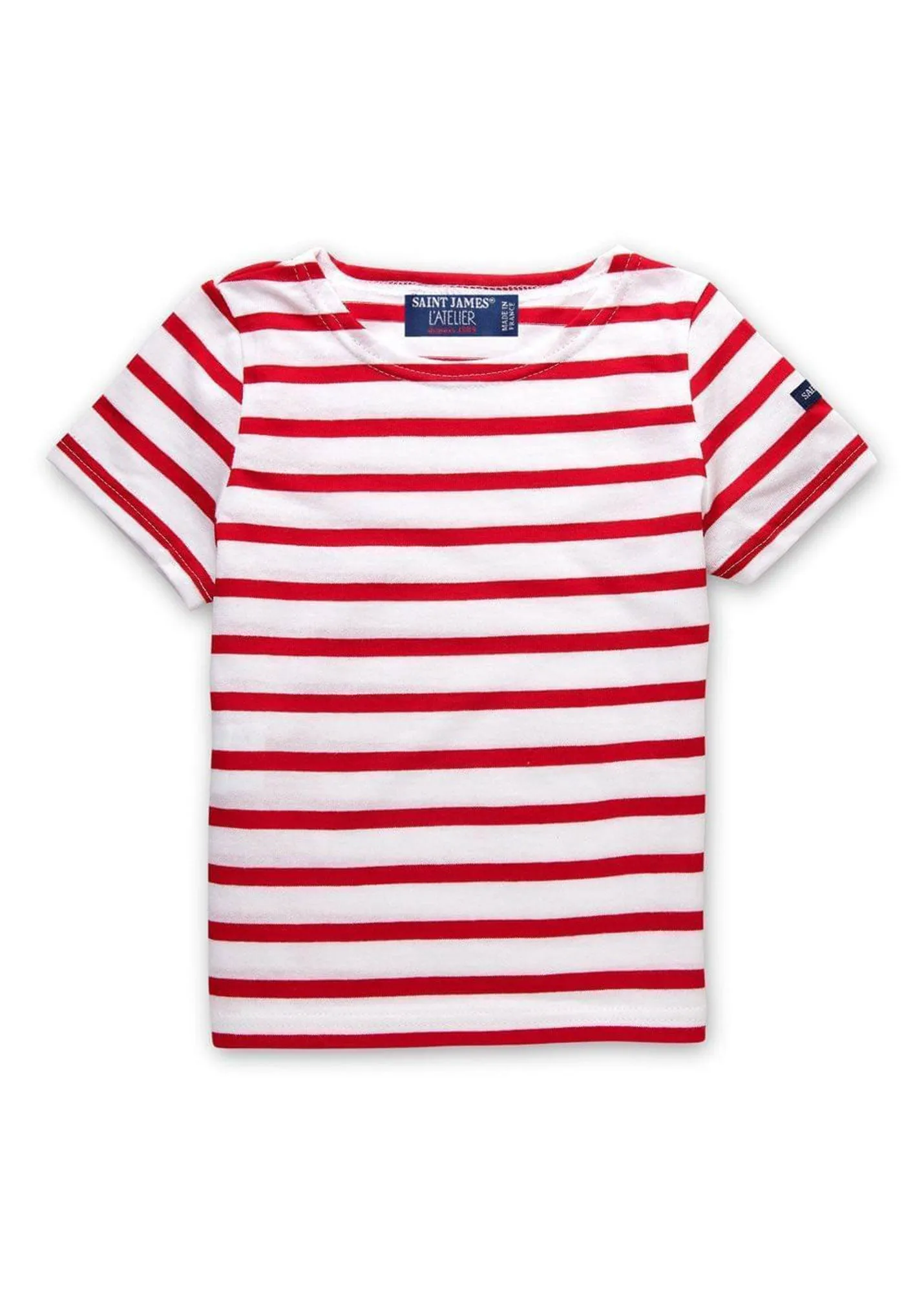 Levant striped t-shirt for kids - in light cotton (NEIGE/TULIPE)
