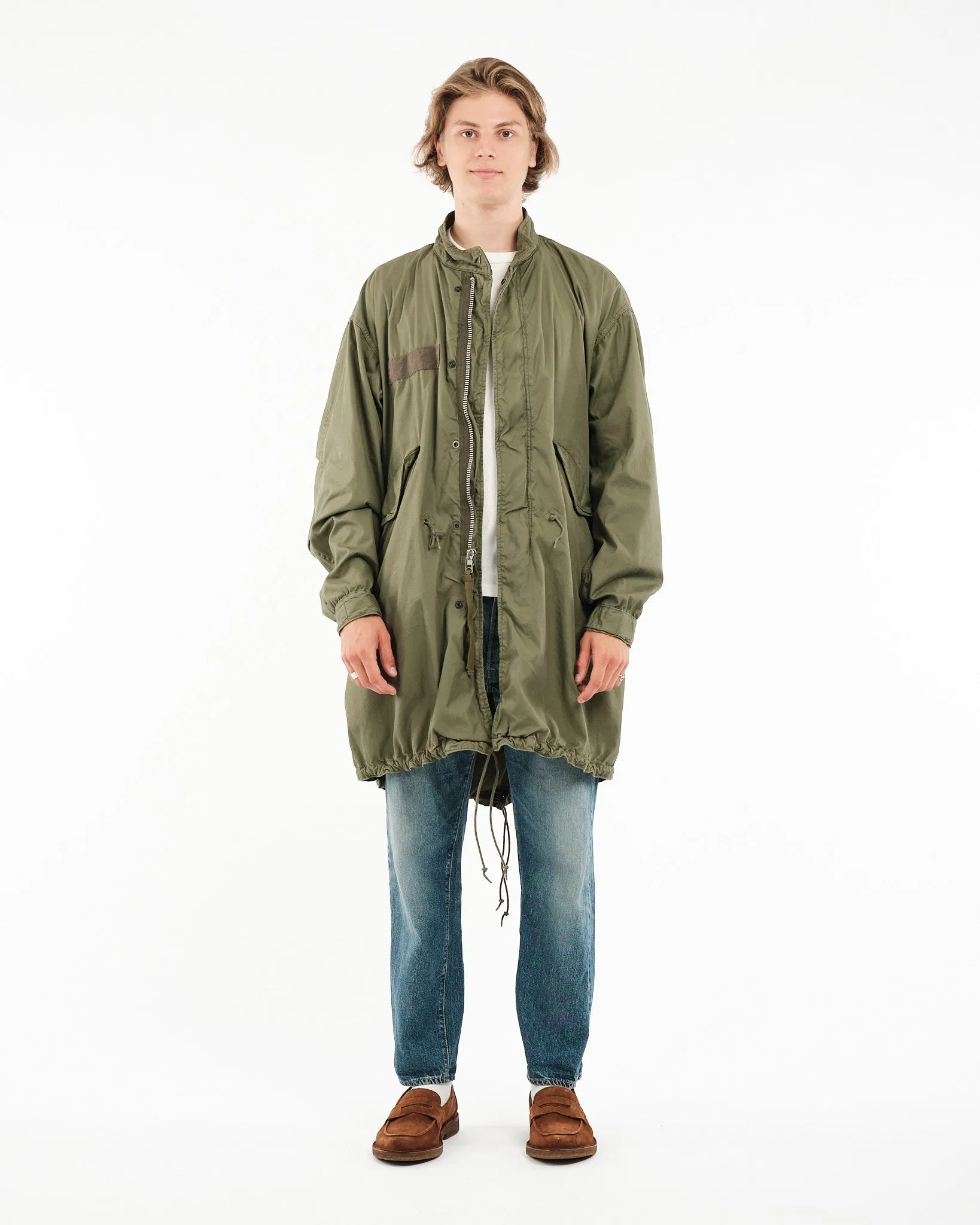 Vintage-Inspired M-65 Fishtail Parka in Army Green - Military Style Coat for Men