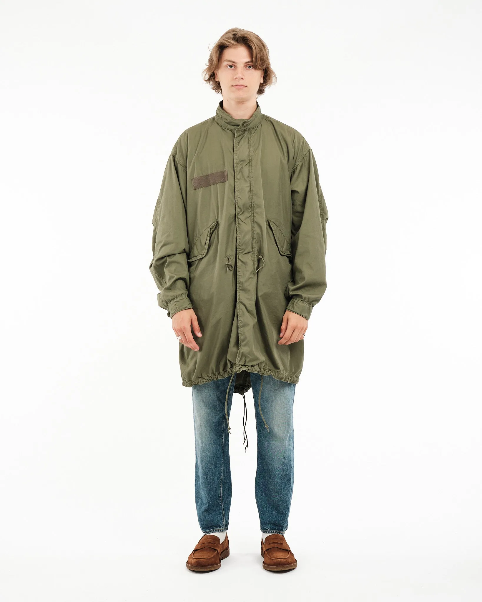 Vintage-Inspired M-65 Fishtail Parka in Army Green - Military Style Coat for Men