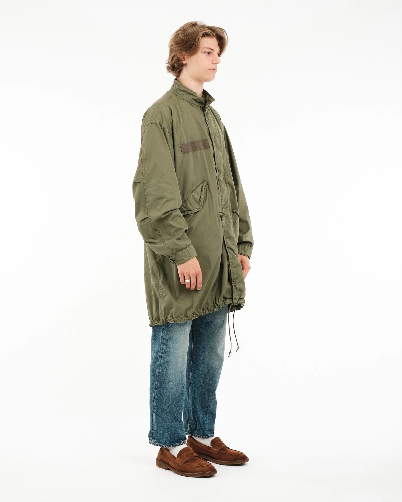 Vintage-Inspired M-65 Fishtail Parka in Army Green - Military Style Coat for Men