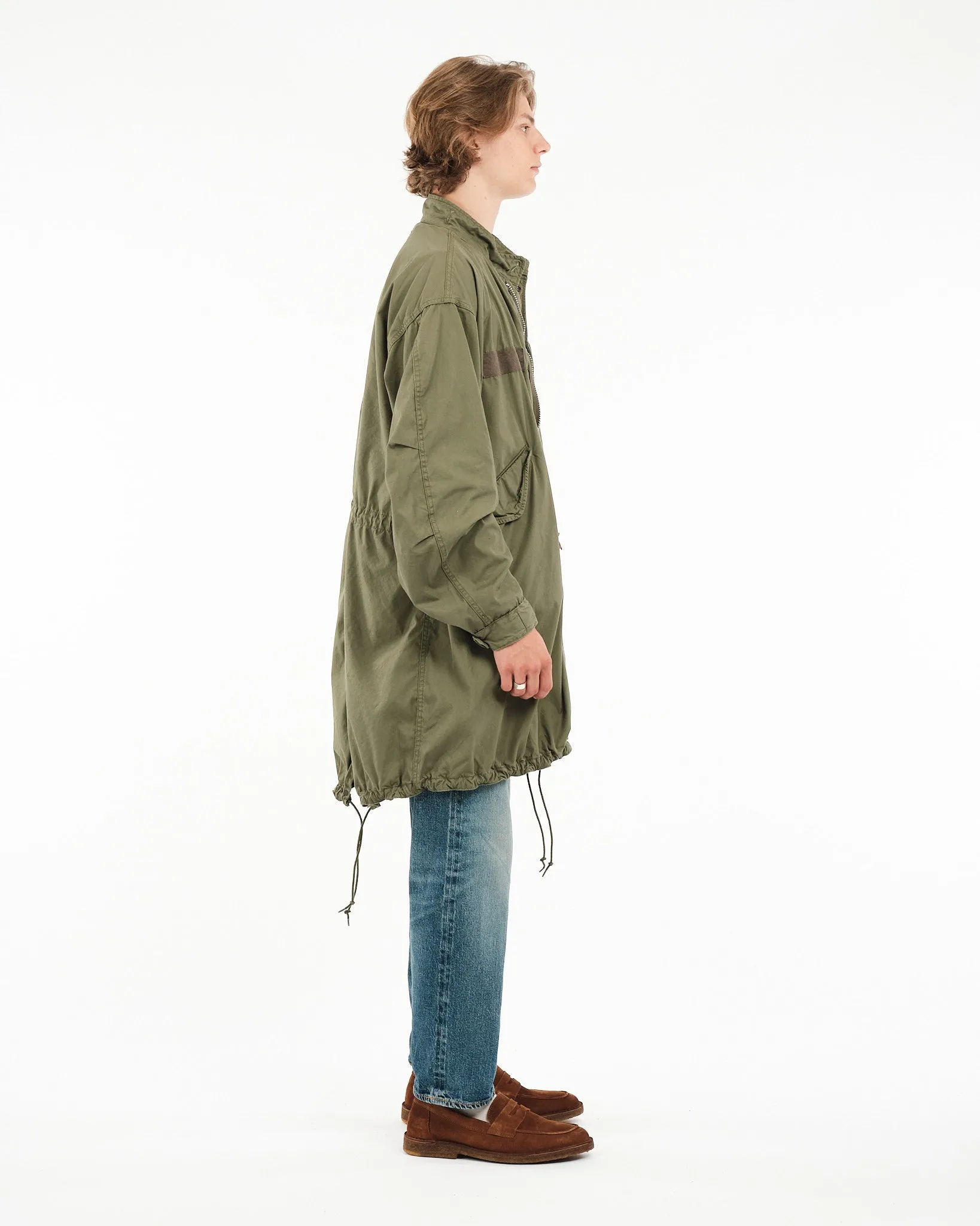 Vintage-Inspired M-65 Fishtail Parka in Army Green - Military Style Coat for Men