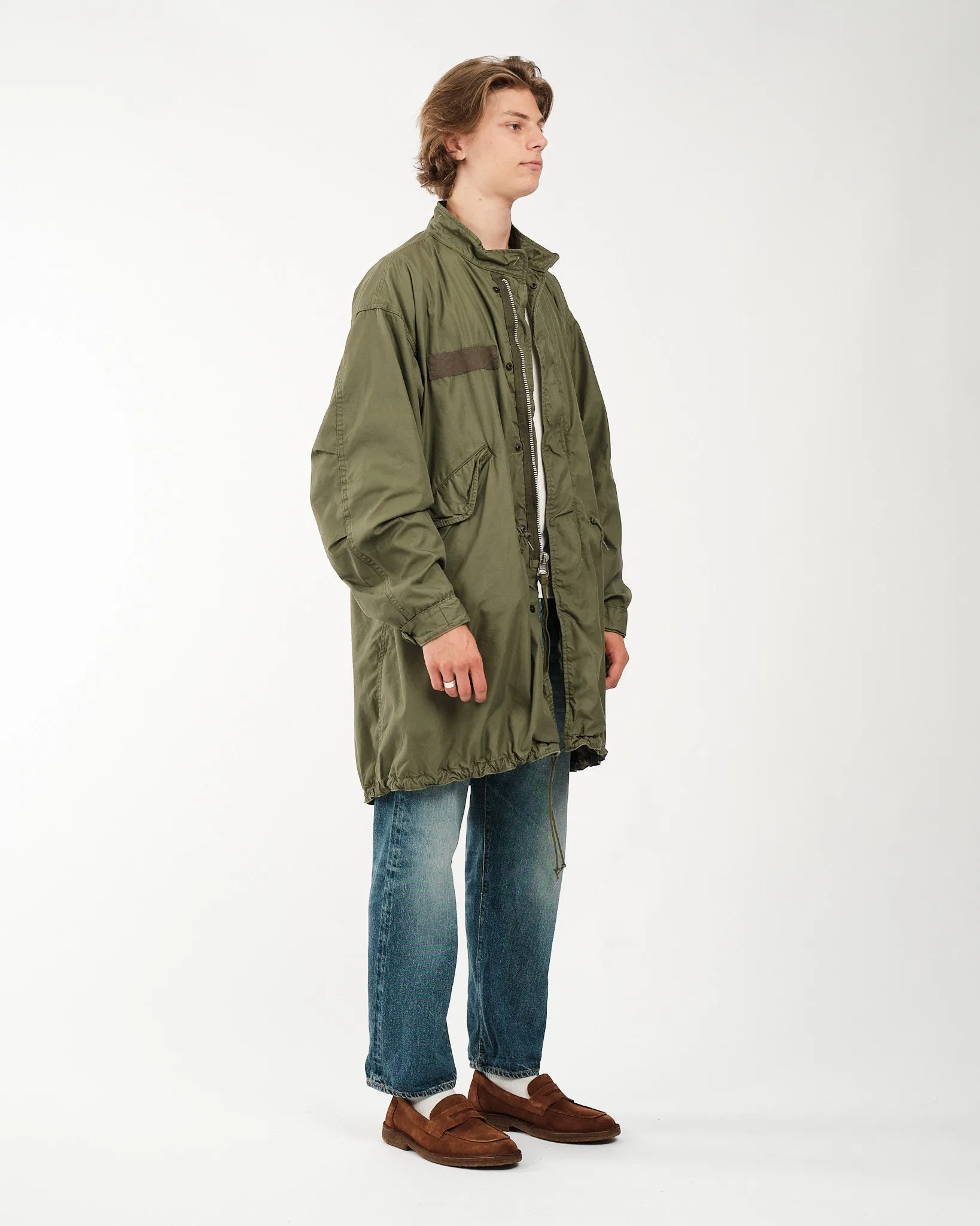 Vintage-Inspired M-65 Fishtail Parka in Army Green - Military Style Coat for Men