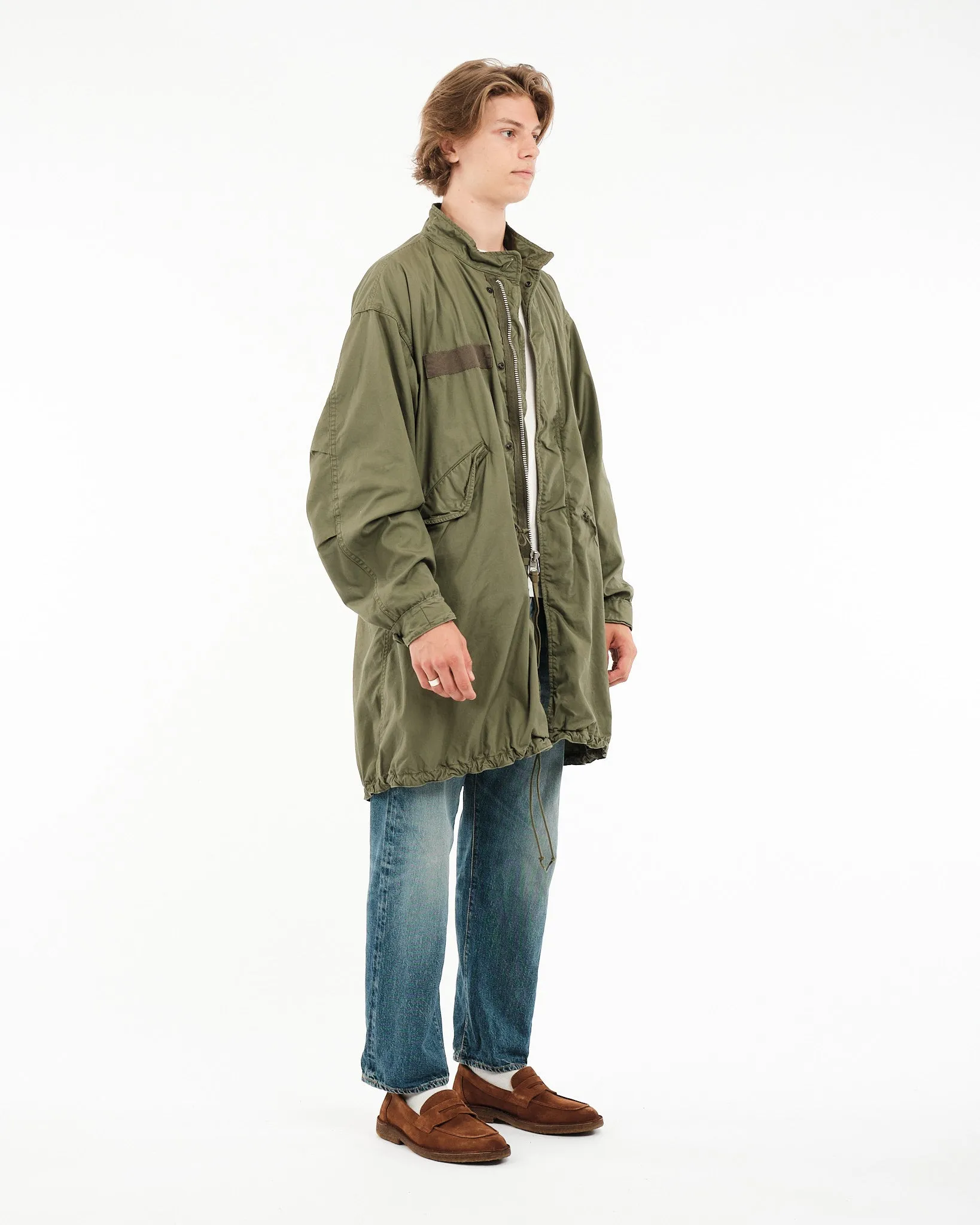 Vintage-Inspired M-65 Fishtail Parka in Army Green - Military Style Coat for Men