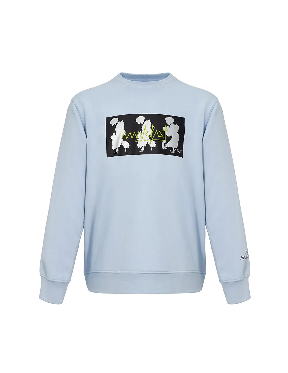 MARK FAST Men MF Dancing Floral Monster Metallic Printed Sweatshirt