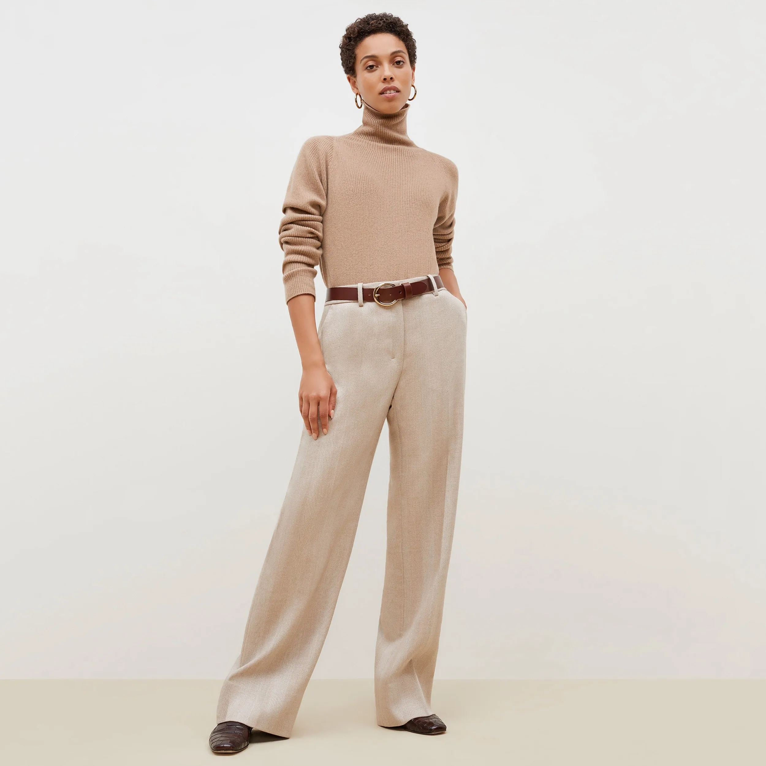 McKenzie Sweater - Cashmere :: Deep Flax