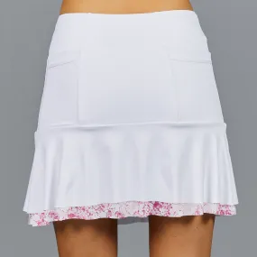 Meadow Long Breeze 16.5" Skort (white/print)