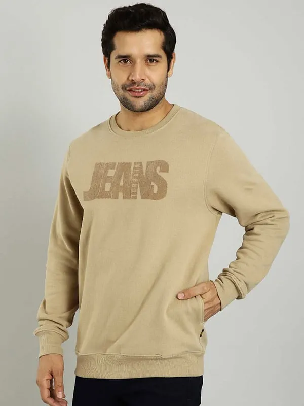 Men Graphic Full Sleeve Crew Neck Sweatshirt