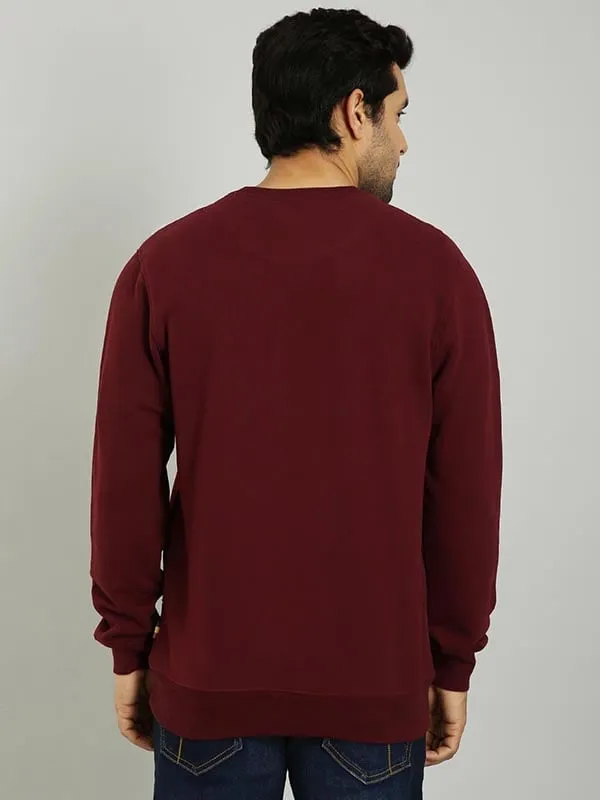 Men Graphic Full Sleeve Crew Neck Sweatshirt