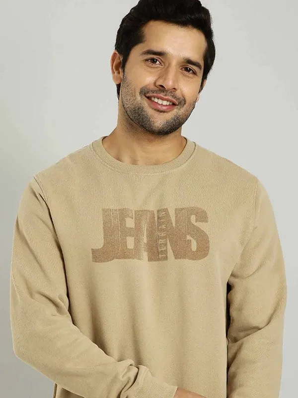 Men Graphic Full Sleeve Crew Neck Sweatshirt