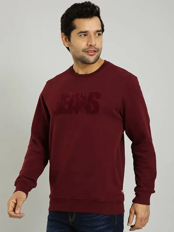 Men Graphic Full Sleeve Crew Neck Sweatshirt