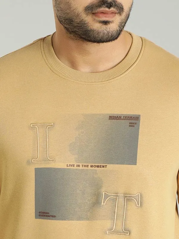 Men Graphic Full Sleeve Crew Neck Sweatshirt