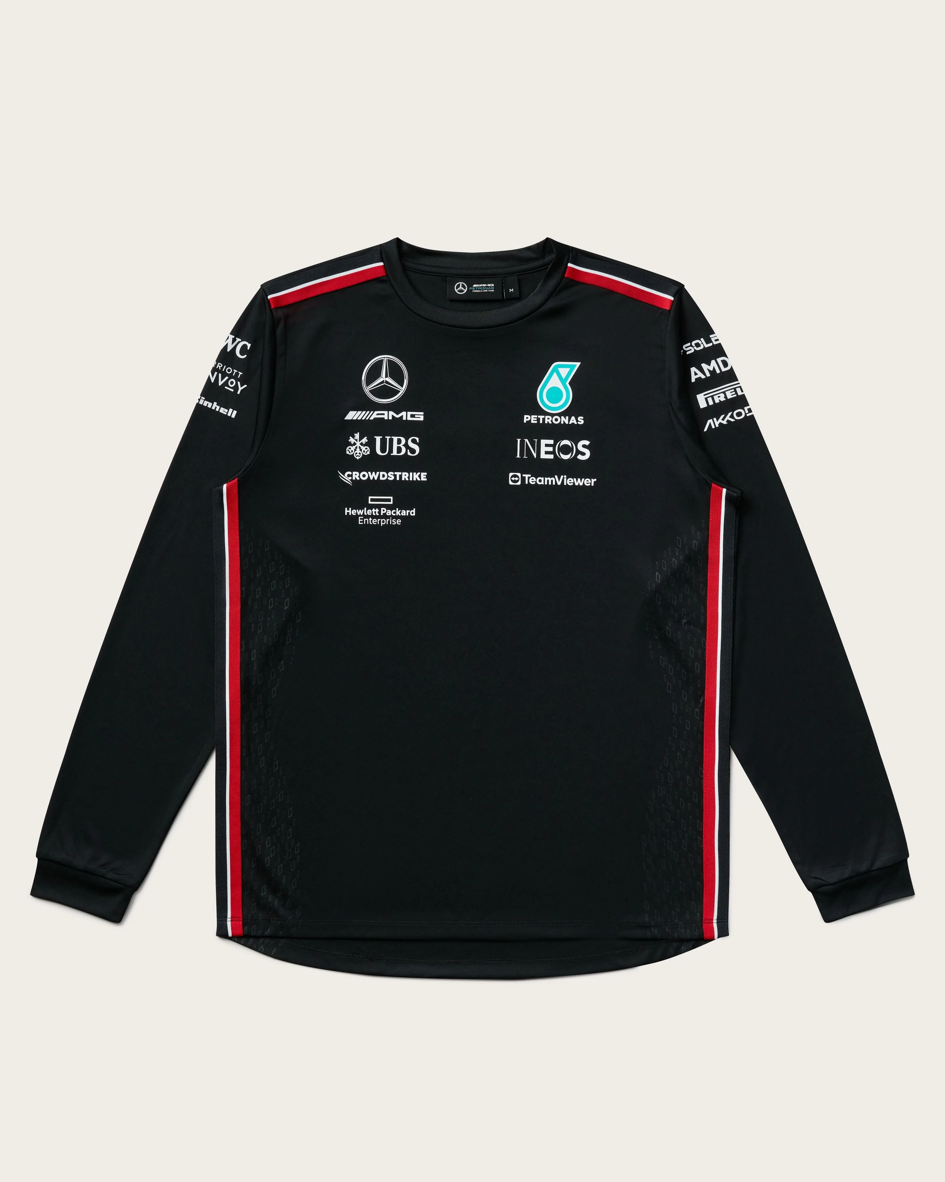 Mens 2023 Team Longsleeve Driver Tee Black