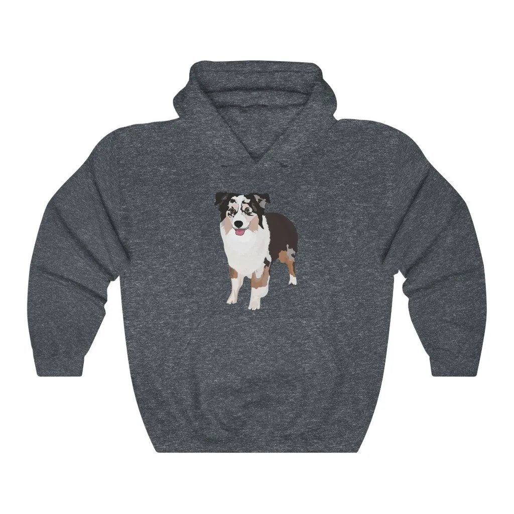 Miniature American Shepherd Unisex Heavy Blend™ Hooded Sweatshirt, S - 5XL, 12 Colors, FREE Shipping, Made in the USA!!