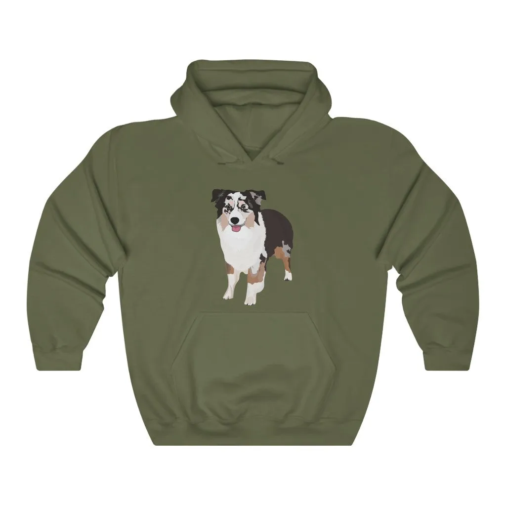 Miniature American Shepherd Unisex Heavy Blend™ Hooded Sweatshirt, S - 5XL, 12 Colors, FREE Shipping, Made in the USA!!