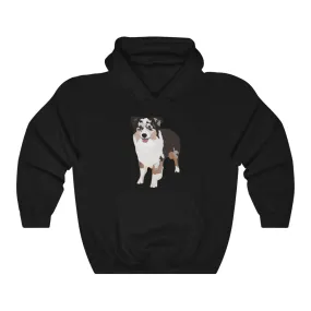 Miniature American Shepherd Unisex Heavy Blend™ Hooded Sweatshirt, S - 5XL, 12 Colors, FREE Shipping, Made in the USA!!