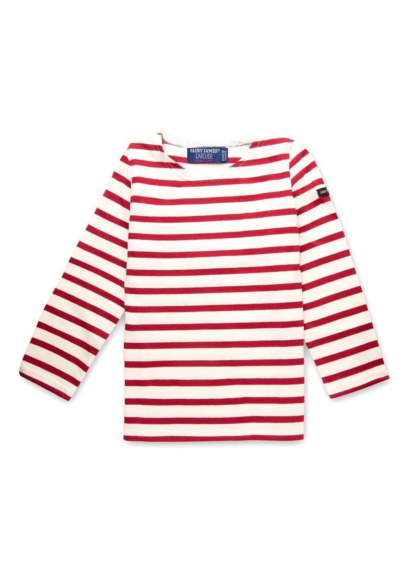 Minquiers striped sailor shirt for kids - in light cotton (ECRU/PERSAN)