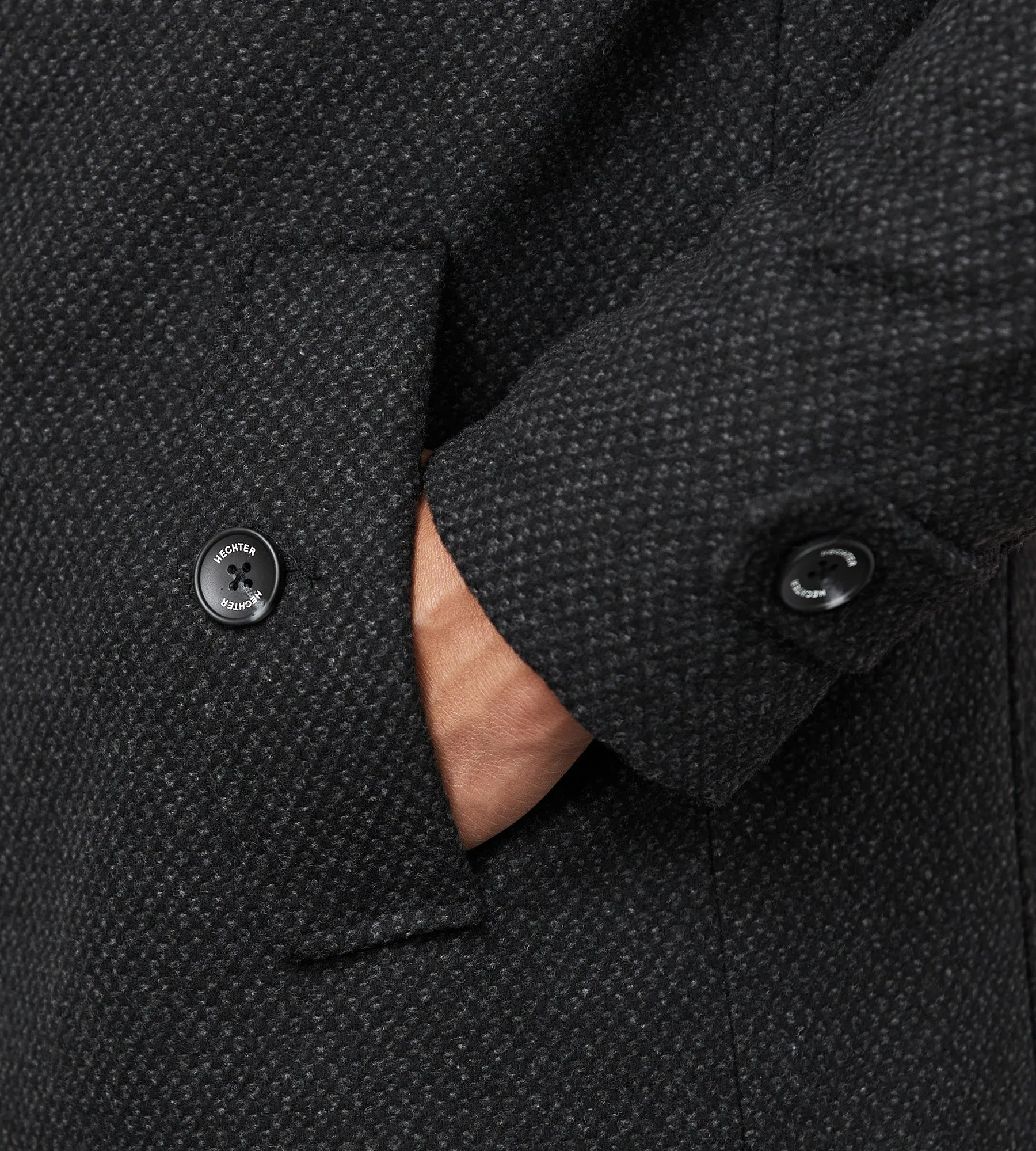 Modern Mid-Length Field Coat with Removable Bib