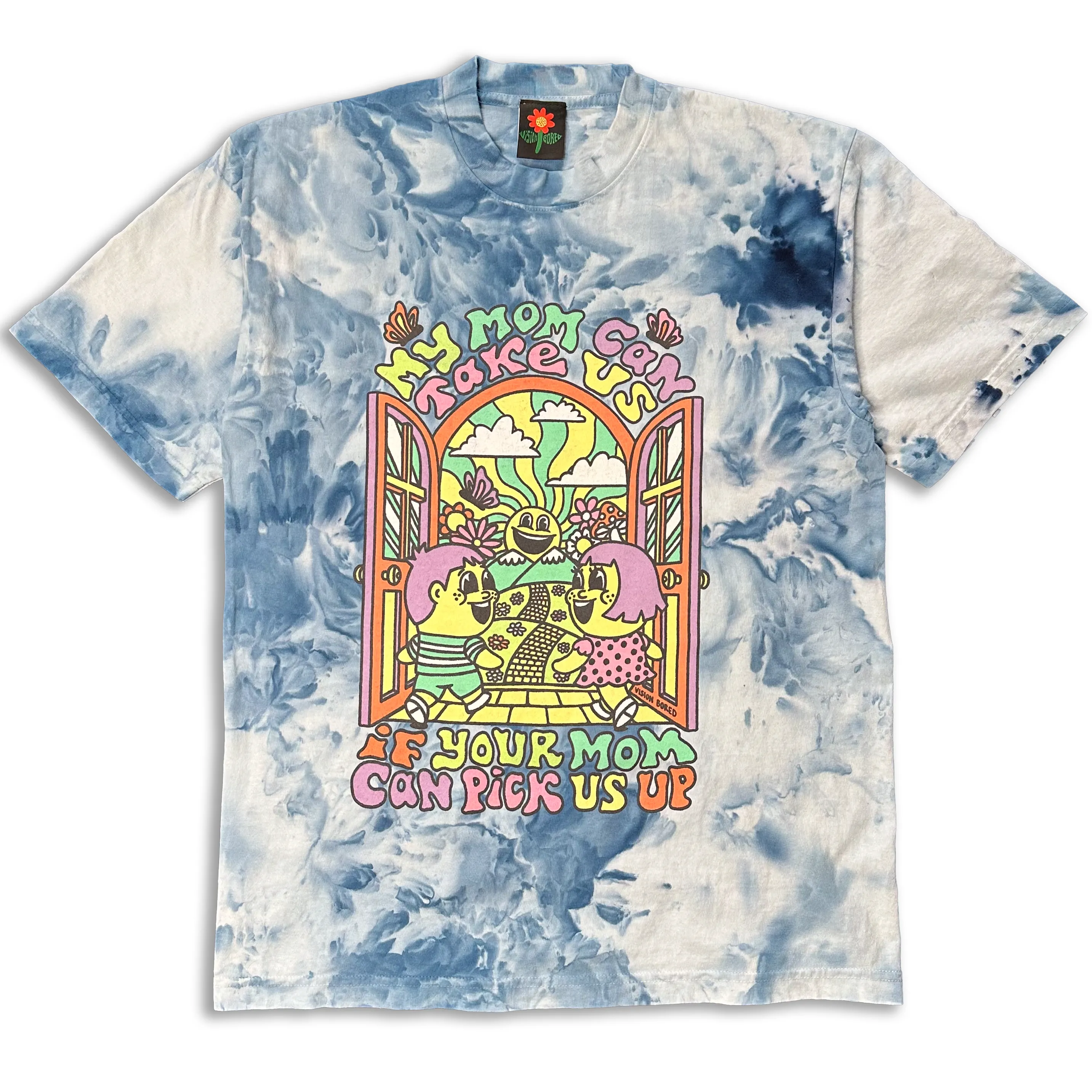 mom tee - deep blue