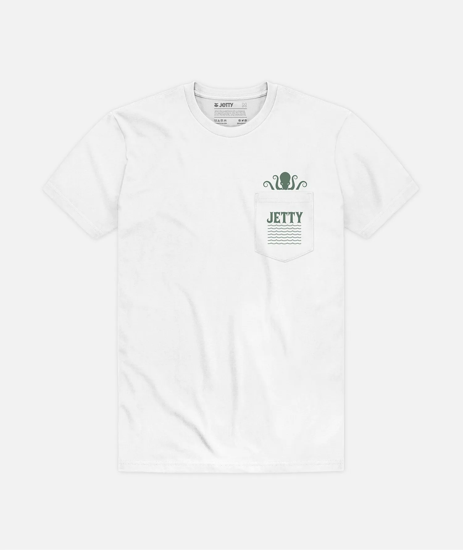 Octopocket Tee - White
